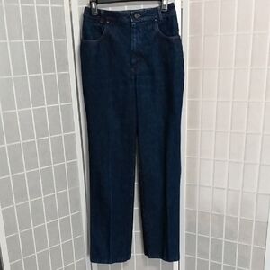 *Halston 111/Heritage Women's Slim Waist Blue Jeans Dark Wash